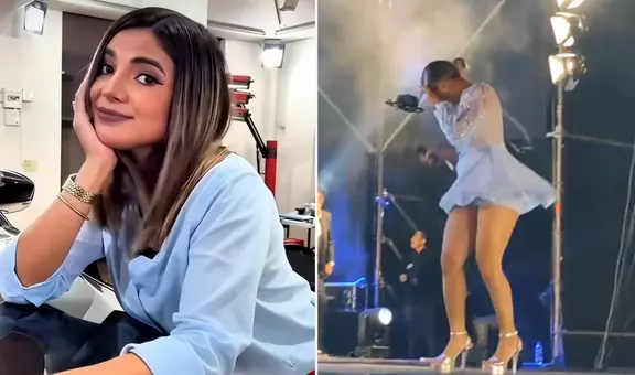 La valiente reacción de Susana Alvarado tras ser impactada por un dron en pleno concierto de Corazón Serrano: "Cosas que pasan"