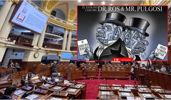 El Dr. Ros y Mr. Pulgosi: Carlincatura satiriza las polémicas declaraciones de una autoridad por casos de DD. HH.