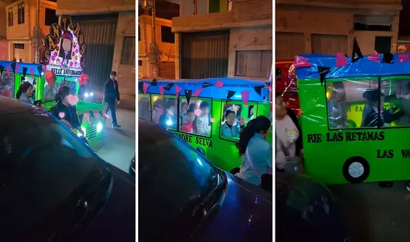 Alumnos hacen antorcha del bus de 'Al Fondo Hay Sitio' y causan furor en redes: "En Perú nunca te aburres"