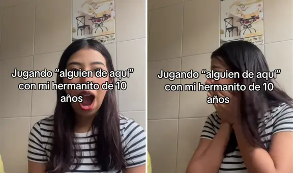 Joven mexicana es 'delatada' en reto de TikTok por su hermanito: "Ibas ganando hasta que tu hermano empezó a hablar"