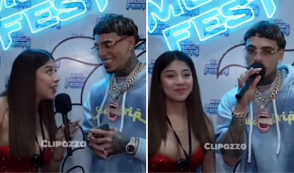 Cantante Luar La L se incomodó con la streamer Zully en plena entrevista del All Music Fest: "¿La cuarta vez esa pregunta?"