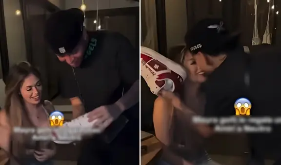 Mayra Goñi sorprende a streamer Neutro con lujosas zapatillas valorizadas en $1.490 por su cumpleaños: "Gracias, amor"