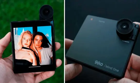 El celular más raro de 2025: es cuadrado, tiene una cámara giratoria y una funda con teclado físico