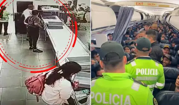 ¡Cámaras captan el robo! Capturan en pleno vuelo de Piura a Lima a sujetos que robaron equipaje en aeropuerto