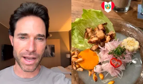 Sebastián Rulli llega al Perú por primera vez y queda maravillado con la gastronomía nacional: “Se come delicioso”