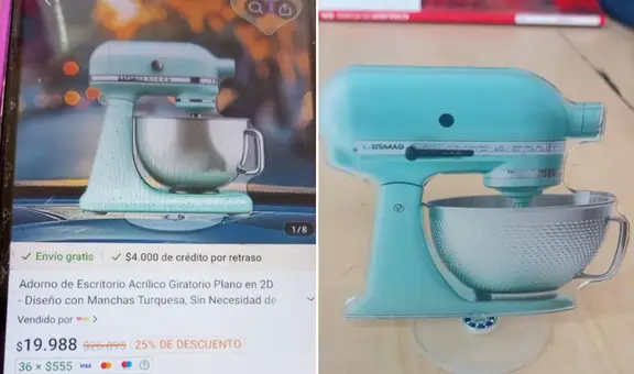 Joven pidió una batidora por Temu, pero quedó en shock al recibirla: "¿Es ilegal leer?"