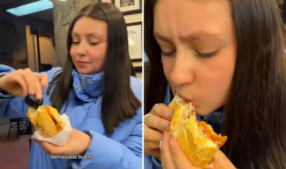 Chilena prueba pan con chicharrón y lo compara con la marraqueta de Chile: "¿Cómo un pan con palta le va a ganar?"