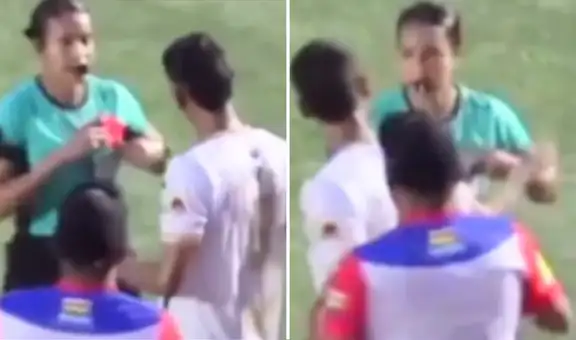 Jugador agrede a árbitra luego de que lo sancionara con tarjeta roja en partido de torneo de Colombia: futbolista negó agresión pese a video