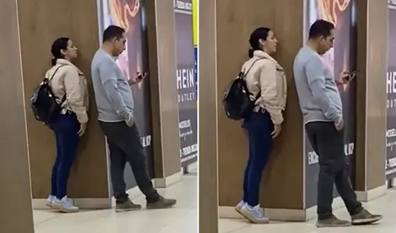 Captan a mujer espiando el celular de su pareja y redes reaccionan: "El que busca, encuentra"