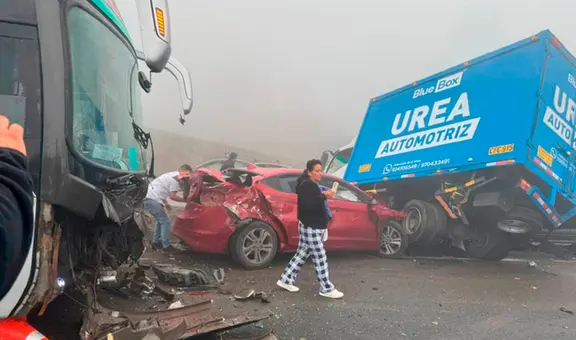 Fatal accidente en carretera Pasamayo: al menos 11 vehículos chocan en cadena y dejan 10 heridos en la vía Panamericana Norte