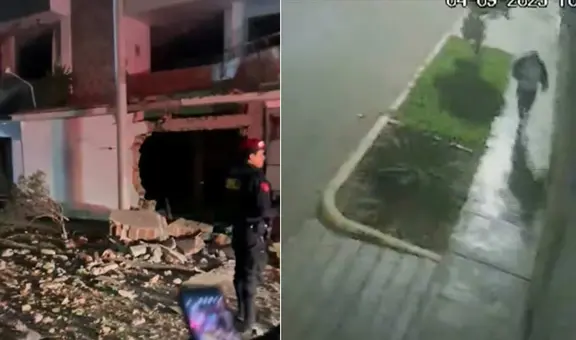Atentado en Trujillo: video del momento exacto en que sujeto deja explosivo en vivienda cerca al Centro Histórico