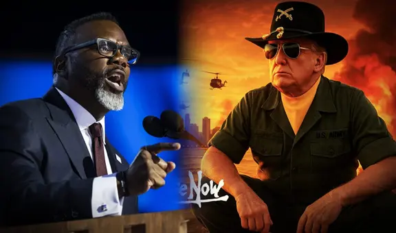 ¿Ahora? Donald Trump lanza una excéntrica amenaza a Chicago usando IA y parodiando a una película de guerra