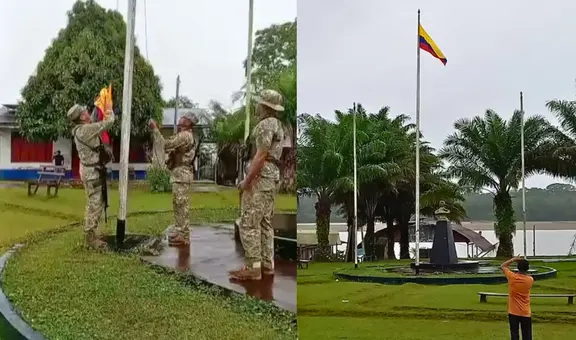 Loreto: bandera colombiana es izada en territorio peruano en la Triple Frontera y aumenta tensión limítrofe