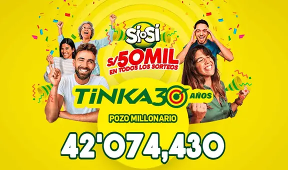 Sorteo de La Tinka domingo 7 de septiembre: revisa aquí el resultado y los números ganadores del Pozo Millonario