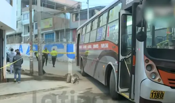 Asesinan a chofer de la línea ‘Nueva América’ en SJM frente a pasajeros que iban a bordo