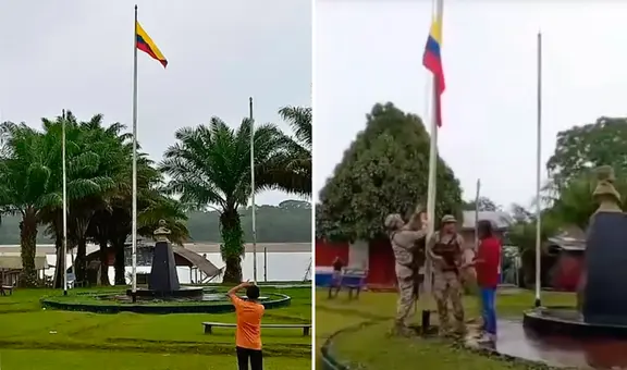 Loretanos rechazan izamiento de bandera colombiana en Putumayo y exigen mayor presencia del Estado en frontera