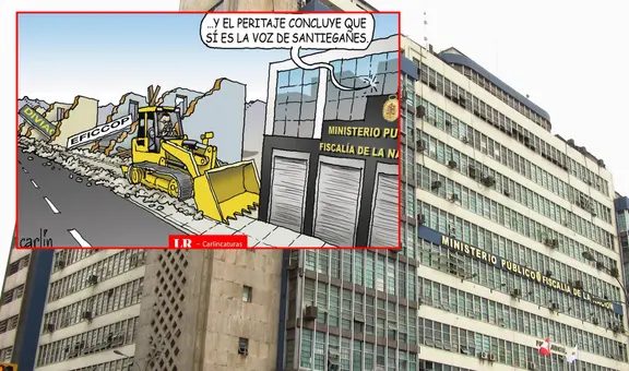 Sí es la voz, pero...: Carlincatura satiriza cómo un investigado arremetió contra las instituciones que iban tras sus pasos