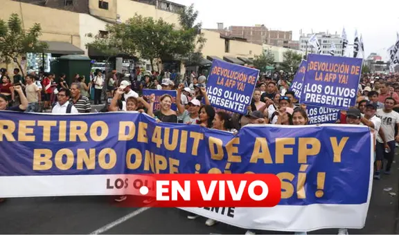 Marcha por el retiro de AFP EN VIVO: protesta exige nueva liberación de fondos y rechazo de reforma de pensiones