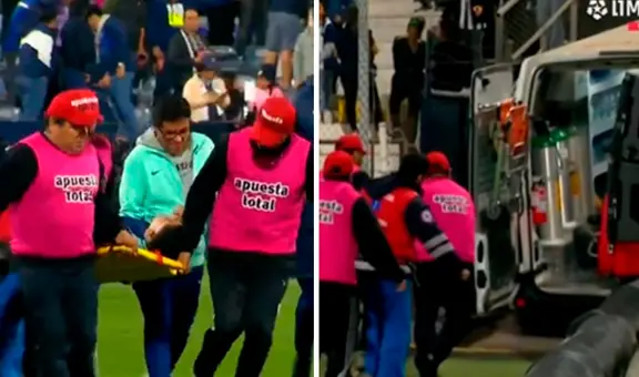 Gianfranco Chávez sufrió desmayo en pleno Alianza Lima vs Garcilaso: lo retiraron de emergencia en ambulancia
