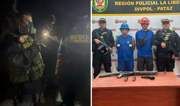 Detienen a dos sujetos armados en Mina Francés tras enfrentamiento a balazos en operativo de las Fuerzas Armadas en Pataz