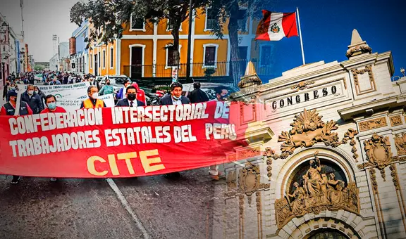 Trabajadores CAS marcharon: exigen aprobación de proyecto de ley para recibir CTS al 100%