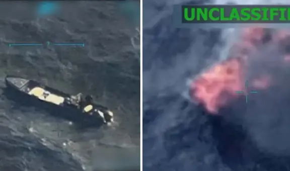 Donald Trump revela imágenes del segundo ataque de EE. UU. a barcovenezolano vinculado al narcotráfico en el Caribe