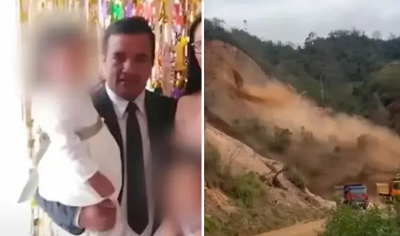 Obrero falleció junto a su hija de seis años en derrumbe de Amazonas: menor había ido a llevarle el almuerzo a su padre