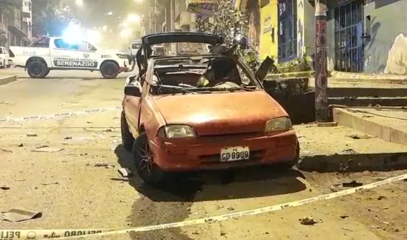 Ataque con artefacto explosivo destruye auto de regidor municipal de Carabayllo