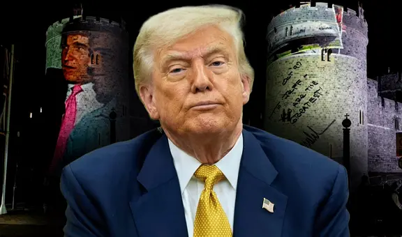 Escándalo en la visita de Trump al Reino Unido: proyectan imágenes con Epstein y detienen a cuatro activistas