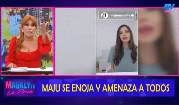 Magaly Medina desafía a Maju Mantilla a demostrar que no le habría sido infiel a Gustavo Salcedo: “No sé cómo tiene la cara de amenazar”