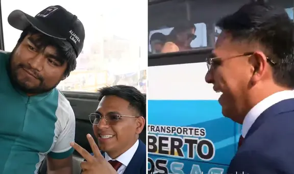 Cobrador de 'El Chino' le pide foto a alcalde de Ate, Franco Vidal, pero luego lo baja del bus: "Papi, atrás hay otro carro"