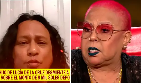 Hijo de Lucía de la Cruz expone a su madre y aclara que no se quedó con los S/8.000 que recibió por error: “Ella manipula mi cuenta”