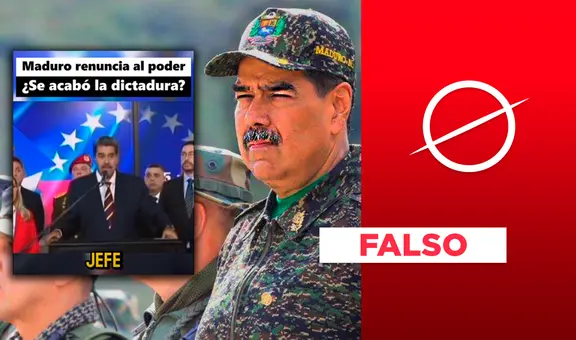 Es falso el video de la supuesta renuncia de Nicolás Maduro a la presidencia de Venezuela en medio de las tensiones con Estados Unidos