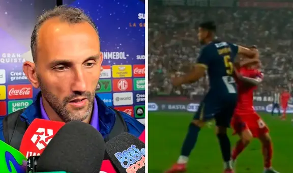 Hernán Barcos expresó su duro pesar tras expulsión de Carlos Zambrano en el 0-0 de Alianza Lima ante la U. de Chile: "Nos duele"