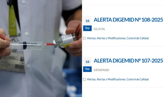 Alerta sanitaria: Digemid retira antibiótico inyectable usado en pacientes con diabetes por riesgo de partículas contaminantes