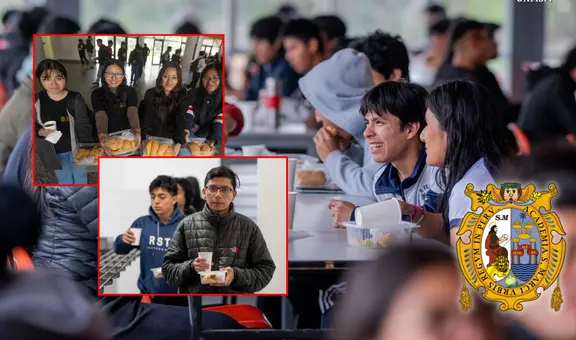Alumnos, docentes y personal administrativo de la UNMSM disfrutaron del pan con chicharrón en el desayuno especial: se entregaron más de 1.000 raciones