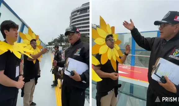 Youtubers son retirados del Puente de la Paz por serenazgo de Miraflores: "Ahora entiendo a Henry Spencer"