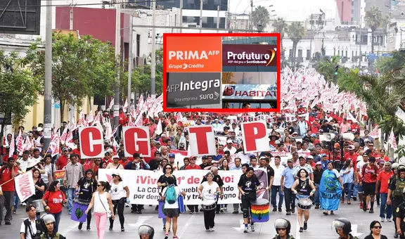 CGTP rechaza reforma fujimorista que favorece a las AFP: "La única salida es su derogatoria"