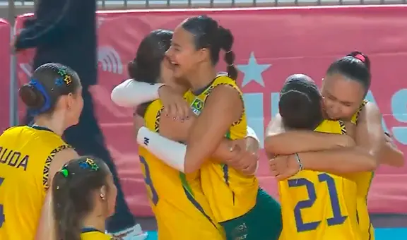 Brasil aplastó a Argentina por la fecha 3 de la Sudamericana de Vóley sub 17