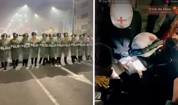 Ocho heridos en la segunda marcha de la Generación Z: brigadista fue víctima de perdigón