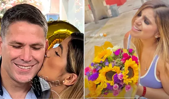 ¿Viajó a Estados Unidos? Paco Bazán sorprendió a Susana Alvarado con un ramo de flores amarillas: "Llegó"