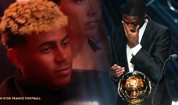 La reacción de Lamine Yamal tras la ovación que recibió Ousmane Dembélé al ganar el Balón de Oro 2025