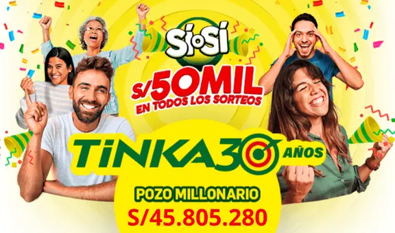 Estos fueron los números de La Tinka que hicieron millonario a peruano con más de 45 millones de soles