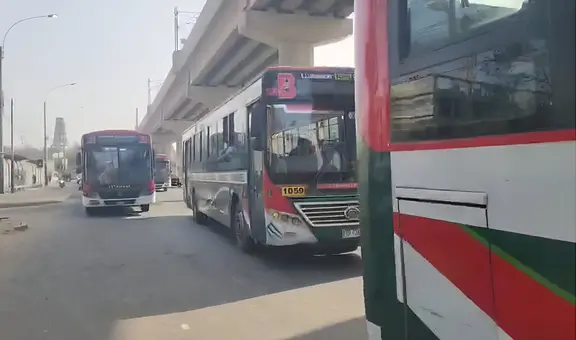 Transportistas de empresa Santa Catalina bloquearon zona de acceso a San Juan de Lurigancho tras último atentado