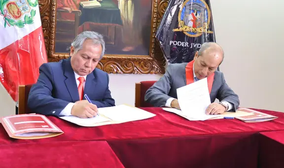 Corte Superior de Justicia de Moquegua y Dirección Regional de Educación firman convenio para implementar el programa de Jueces de Paz Escolar