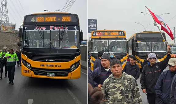 PNP impidió que transportistas de Lima lleguen al Congreso para protestar por extorsiones