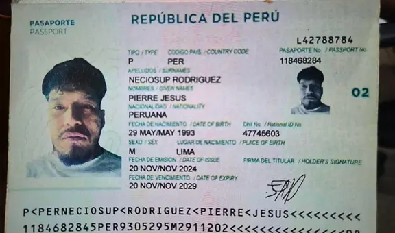 La nueva identidad de 'El Monstruo': "Erick Moreno trató de pasar desapercibido en Paraguay" con pasaporte y DNI falso, según PNP