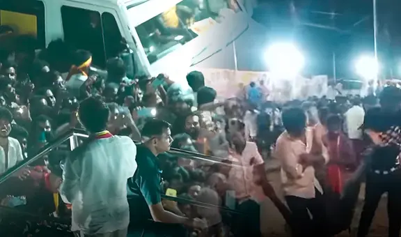 Tragedia en India: más de 30 muertos y más de 100 heridos en una estampida durante mitin del actor y político Vijay