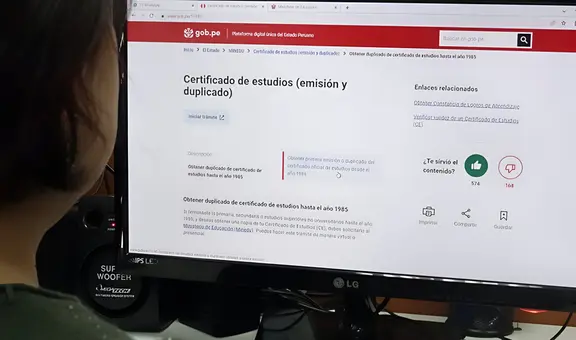 ¿Necesitas tu certificado de estudios? Así puedes tramitarlo vía Minedu con estos sencillos pasos