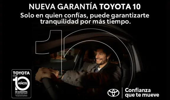 Toyota presenta garantía extendida para que manejes con confianza y tranquilidad